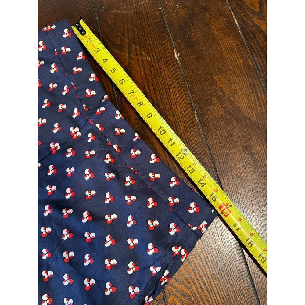 BODEN whimsy cottagecore navy red and white design pants size 12 NWT - Picture 4 of 9